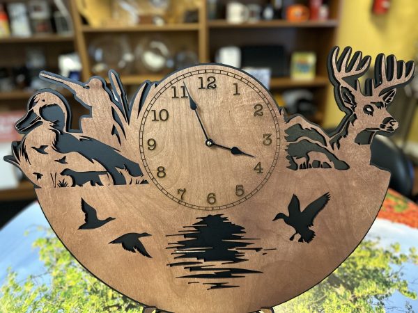 Product Image for  Wooden HUNTING Clock