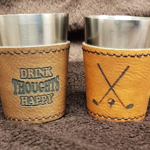 Product Image for  LEATHERETTE SHOT GLASSES