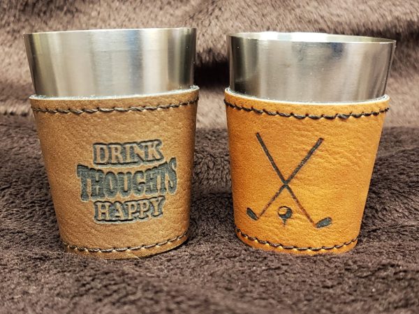 Product Image for  LEATHERETTE SHOT GLASSES