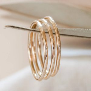 Product Image for  Hammered Band Stacking Rings