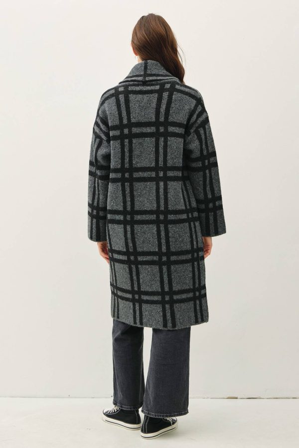 Product Image for  Plaid Sweater Coat