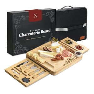 Product Image for  8″ x 8″ Bamboo Cheese Set with Serving Tools